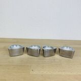 4 bougeoirs triangle aluminium, Ikéa