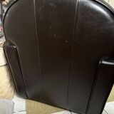 Genuine leather club chair