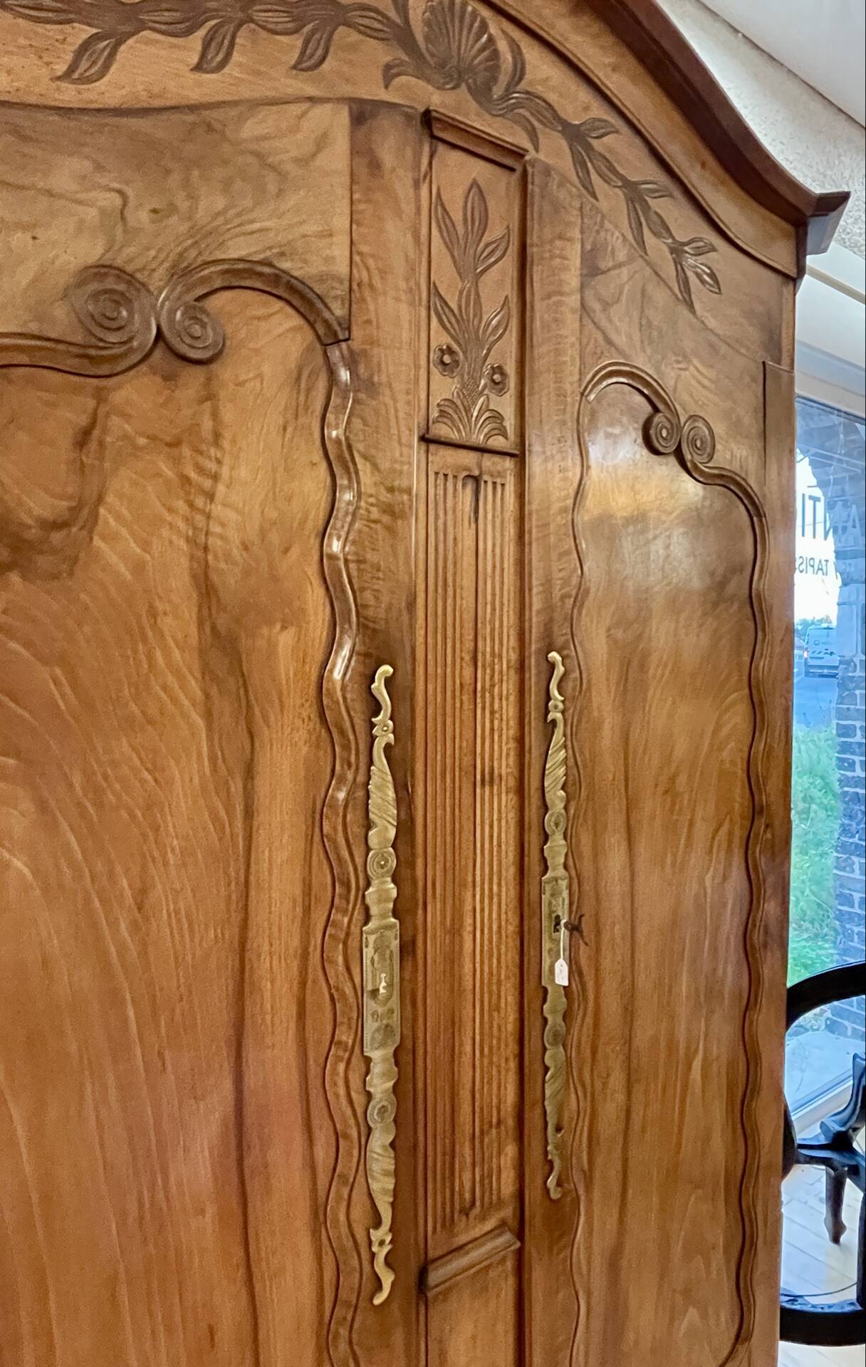 19th-century Vendée wedding armoire in walnut