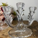 Crystal candle holders