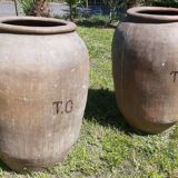 Pair of olive oil jars (or "tinajas"), Spain, 19th century