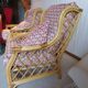 Vintage - Set of 2 woven rattan, bamboo and wood armchairs - Natural colour - 1980s