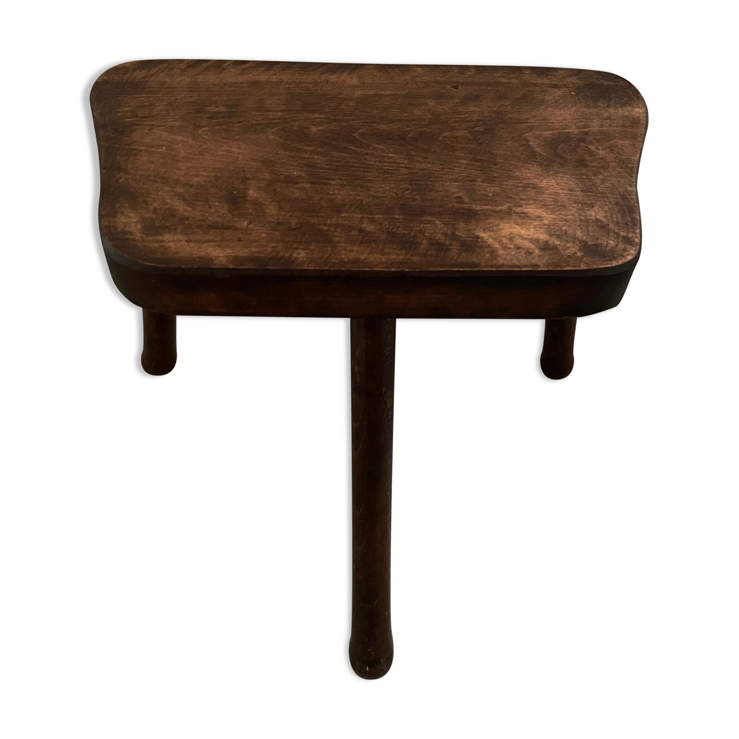 Wooden tripod stool