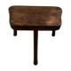 Tabouret tripode en bois