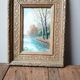 OIL PAINTING ON WOOD "water's edge"
