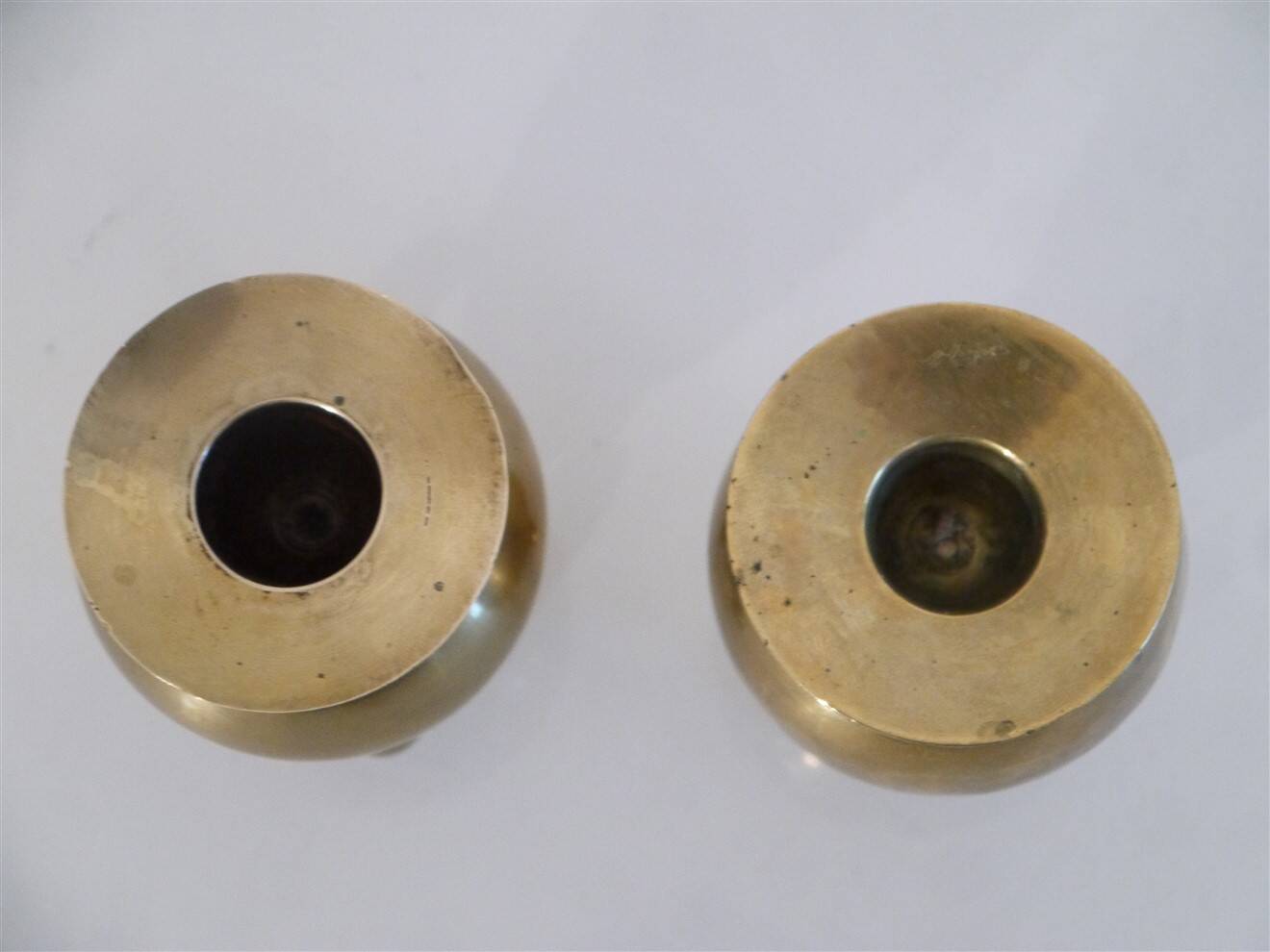 Pair of Swedish brass candlesticks 1970