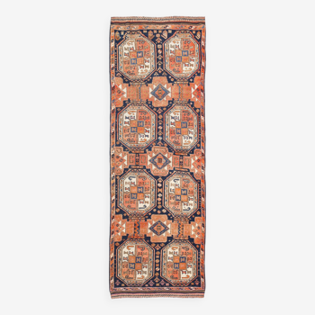 4x10 Wide Vintage Runner Rug, 110x323Cm