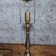 Art Nouveau lamp with blown glass pendants, early 20th century.