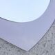 Vintage mirror bi-toned smoky contour Italy 1970s 58x73cm