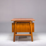 Model 75 Teak Desk by Gunni Omann for Omann Jun Furniture Factory, 1960s
