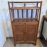 Rattan shelf