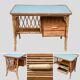 Vintage rattan desk 1960