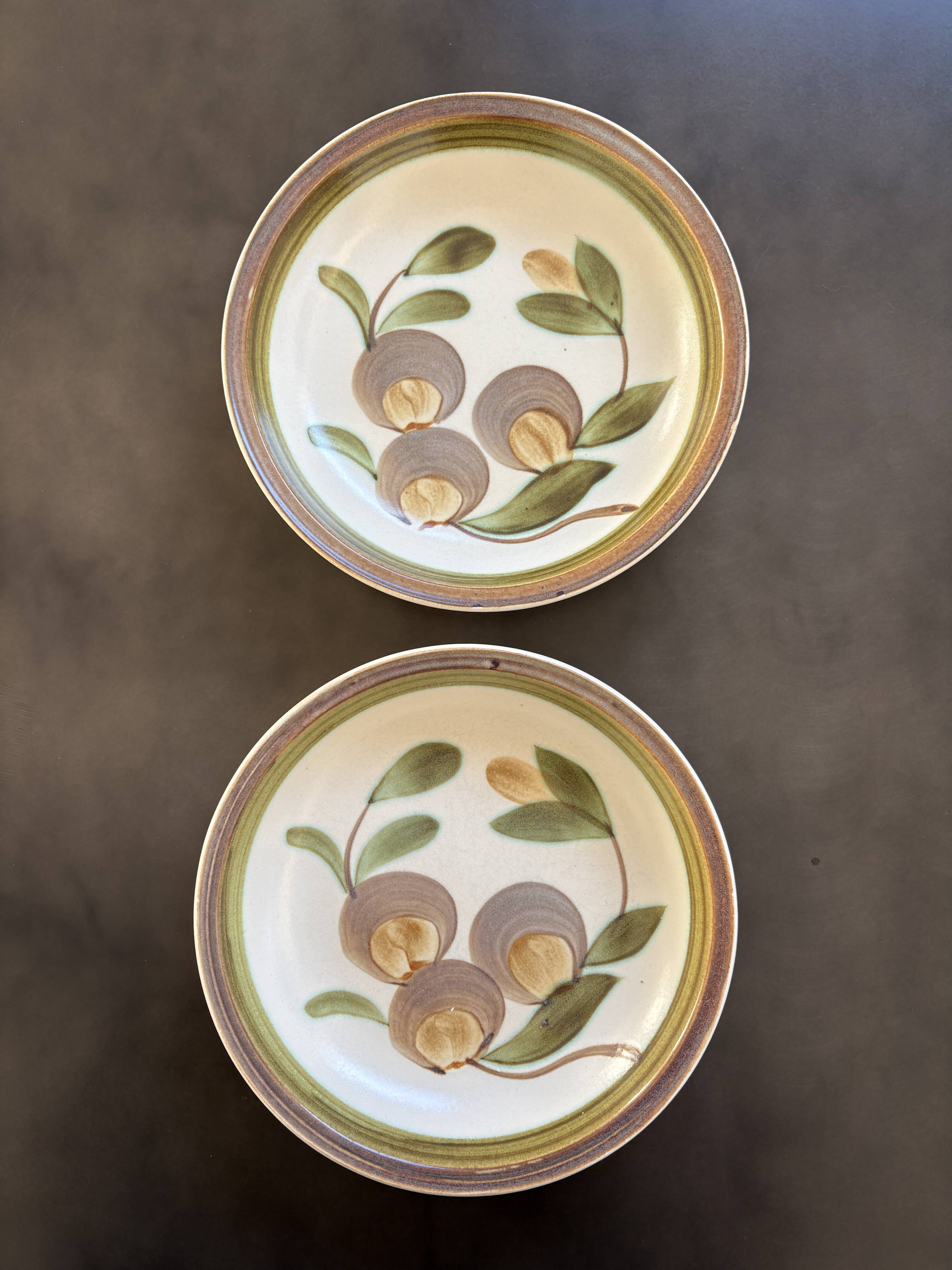 Two old deep plates gien