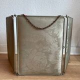 Large triptych barber mirror circa 1950, to stand or hang