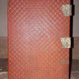 Japanese cabinet in cinnabar red lacquer, Japan Meiji era