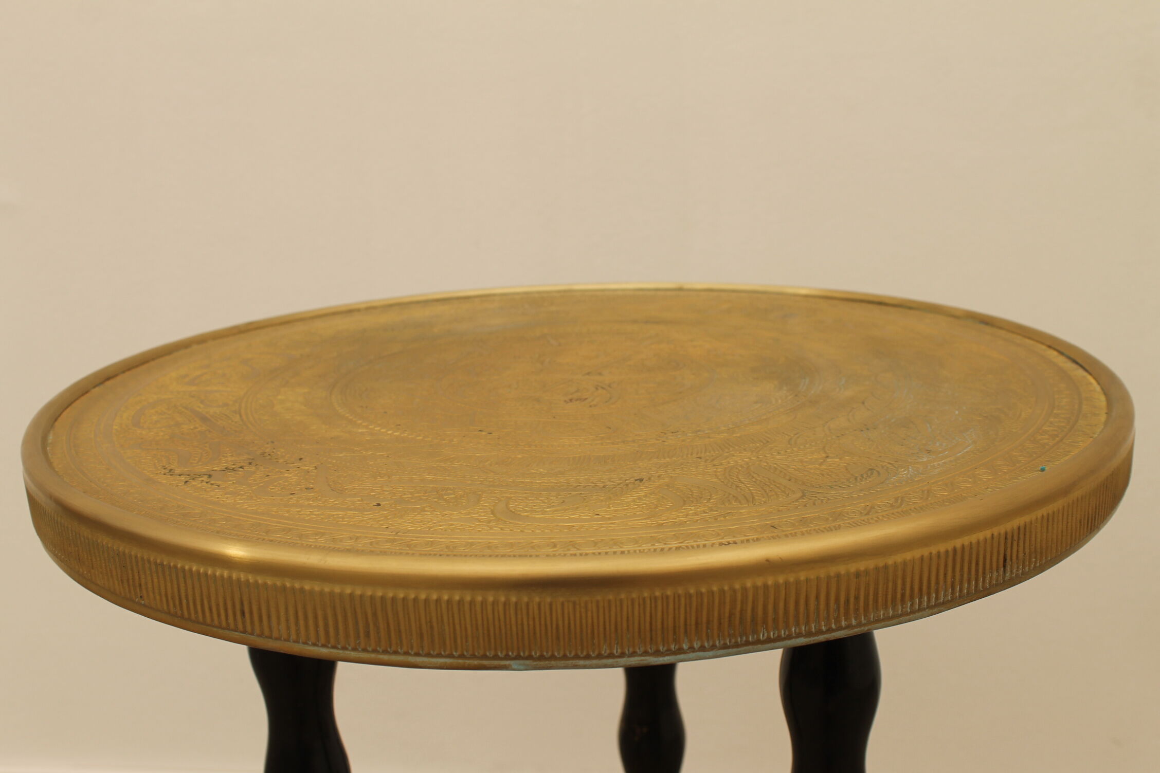 Art deco wood and brass side table 1930s
