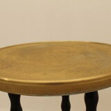 Art deco wood and brass side table 1930s