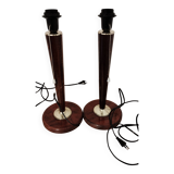 Pied de lampe Bois- Paire pied de lampe Bois