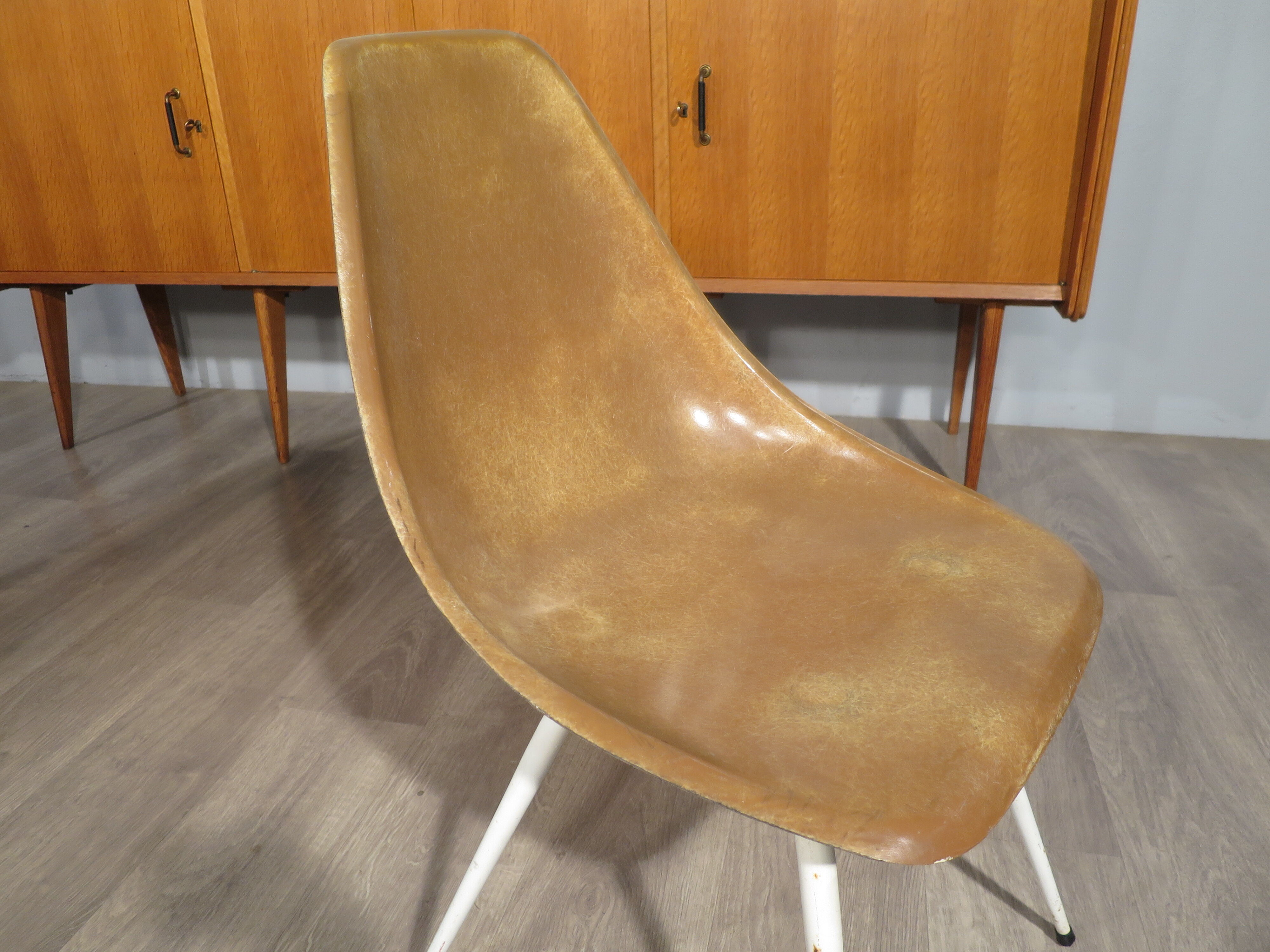 1950s fiberglass "Stork" chair
