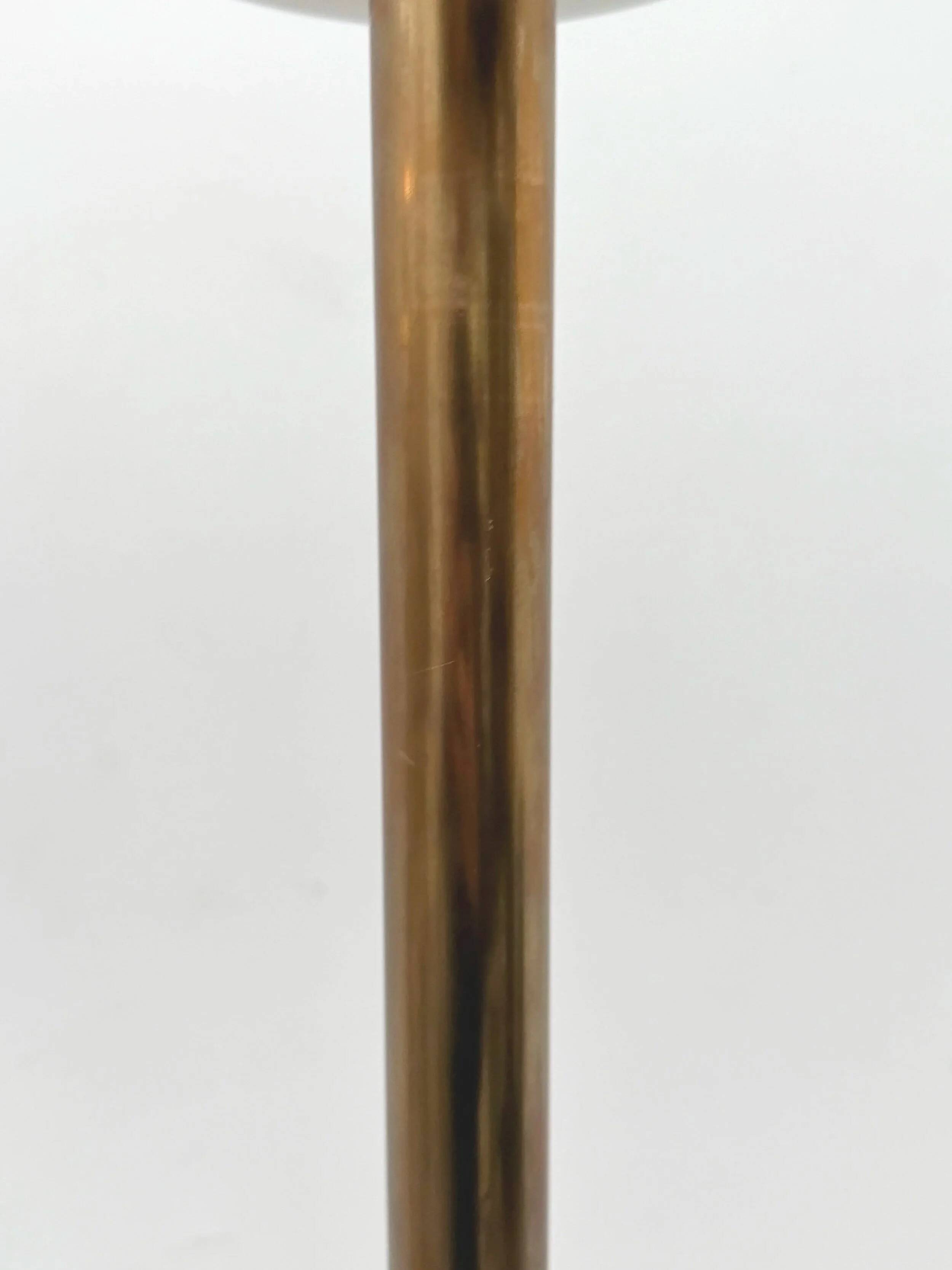 Floor lamp by De Majo in Murano glass and brass, Italy 1960.