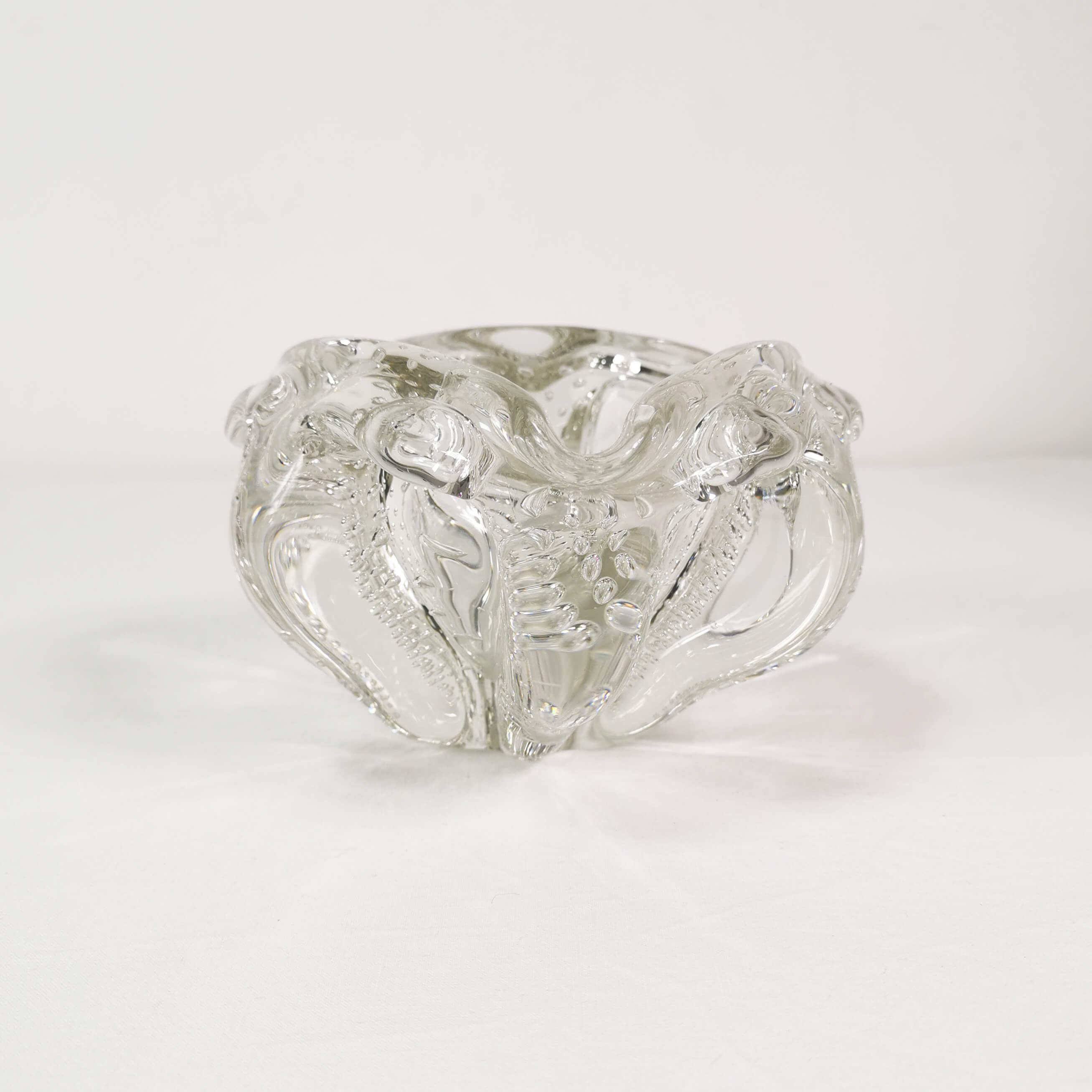 Glass organic ashtray, Sweden, 1960s