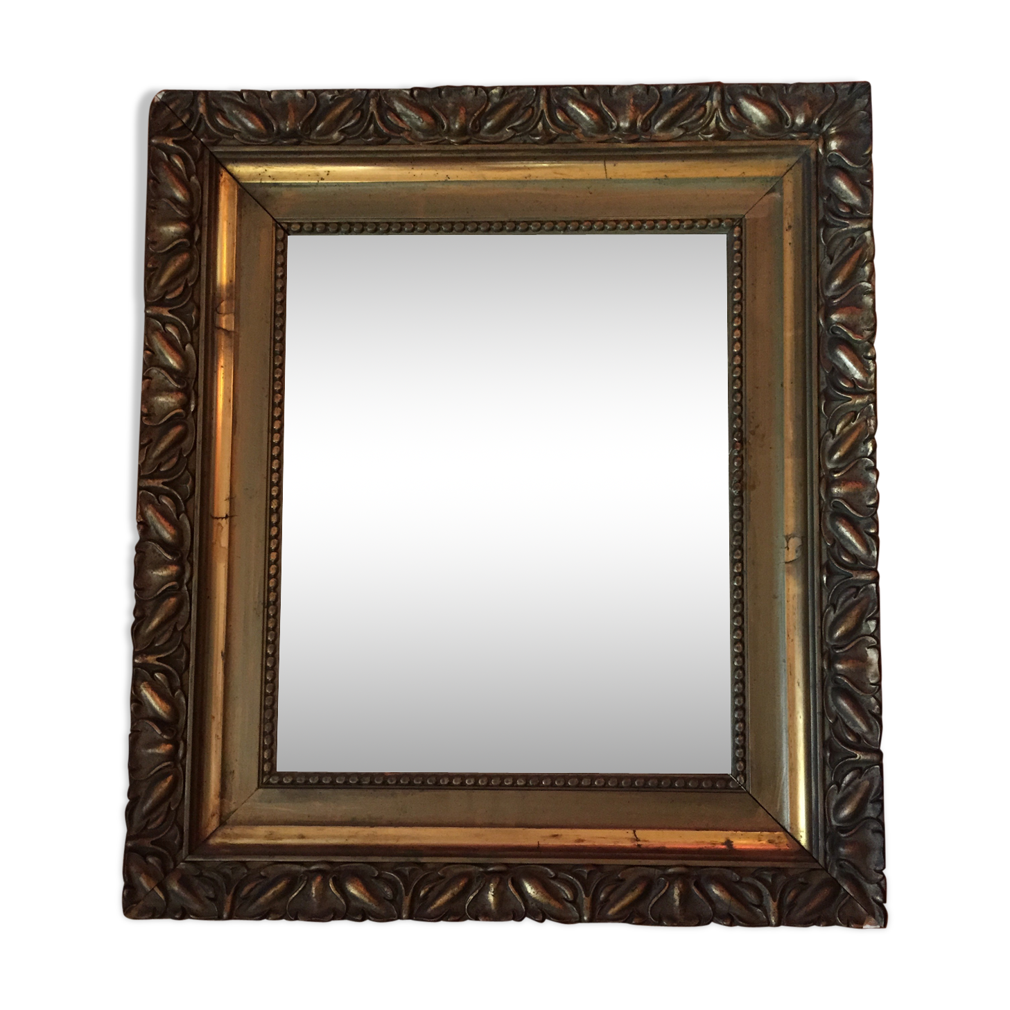 Mirror wooden gold 58x51cm