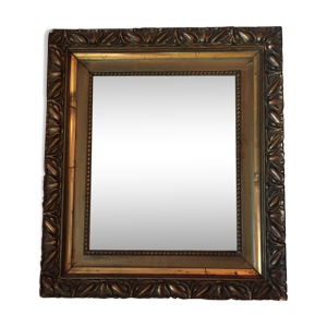 miroir en bois doré