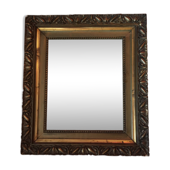 Miroir en bois doré  58x51cm