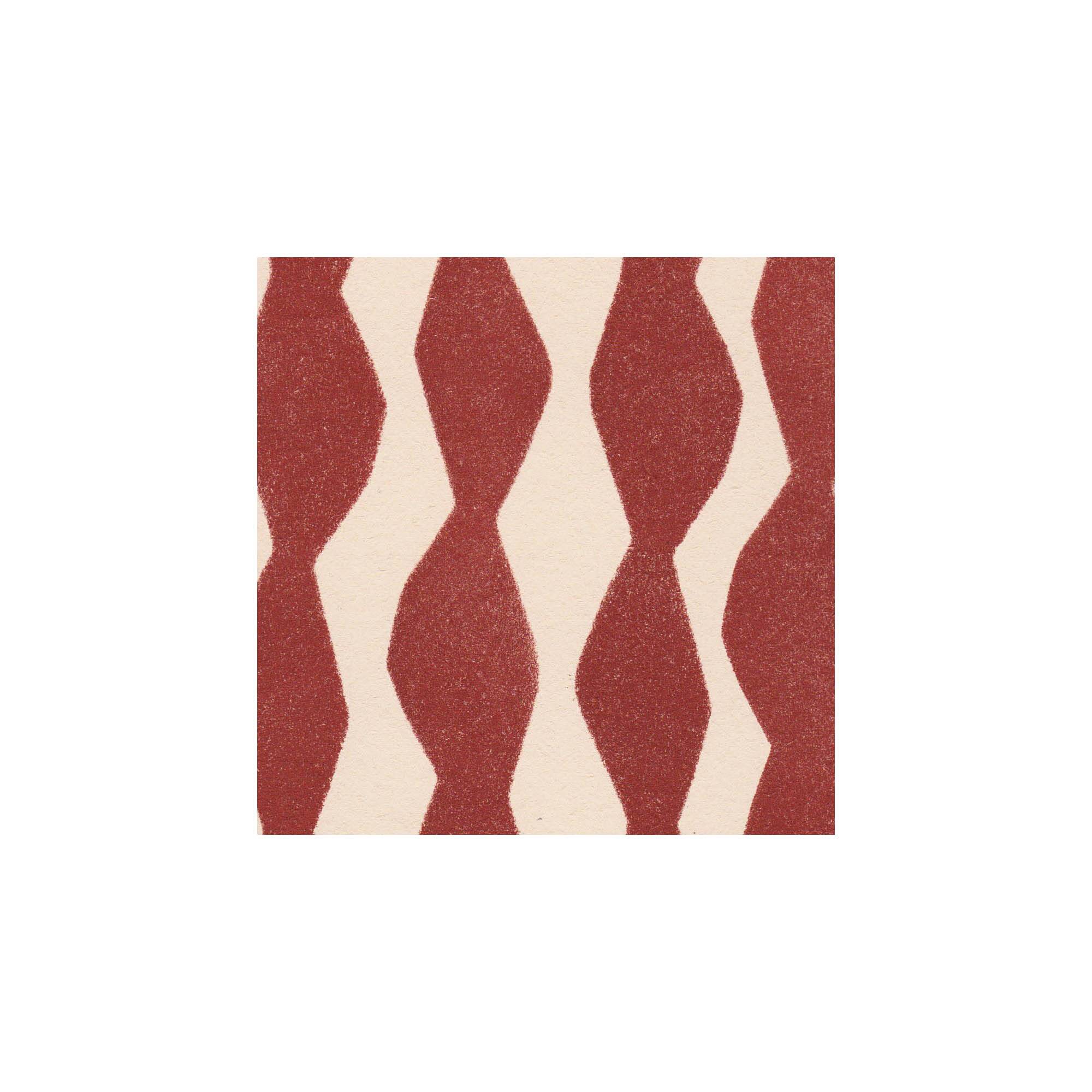 Abstract painting on paper, dark red illustration signed Eawy.