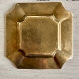 Old ashtray, pocket tray, in brass
