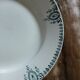 6 antique flat plates in ironstone