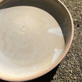 2 pyrite stoneware and Bernard Mallet style stoneware plates