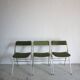 Lot de 3 chaises pliantes velours