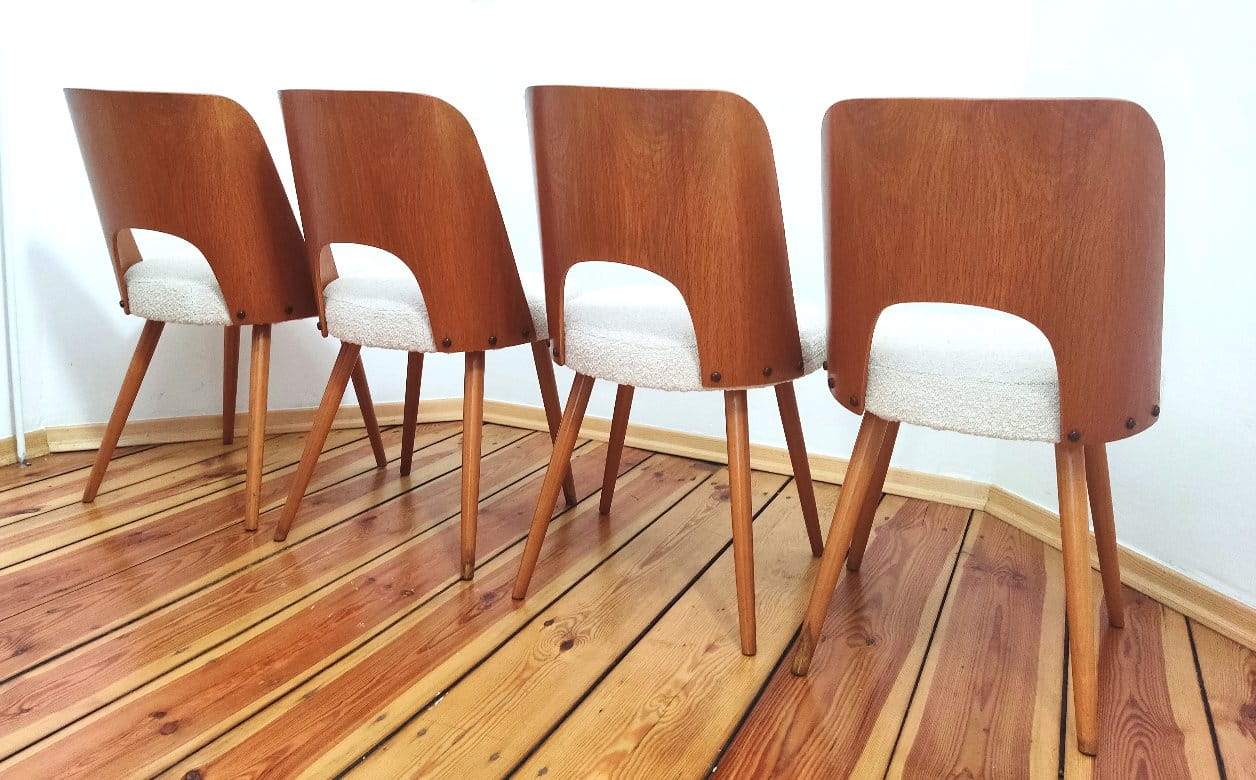 Set of Four Chairs by O. Haerdtl for TON, Czechoslovakia, 1960s