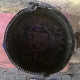 Old copper cauldron