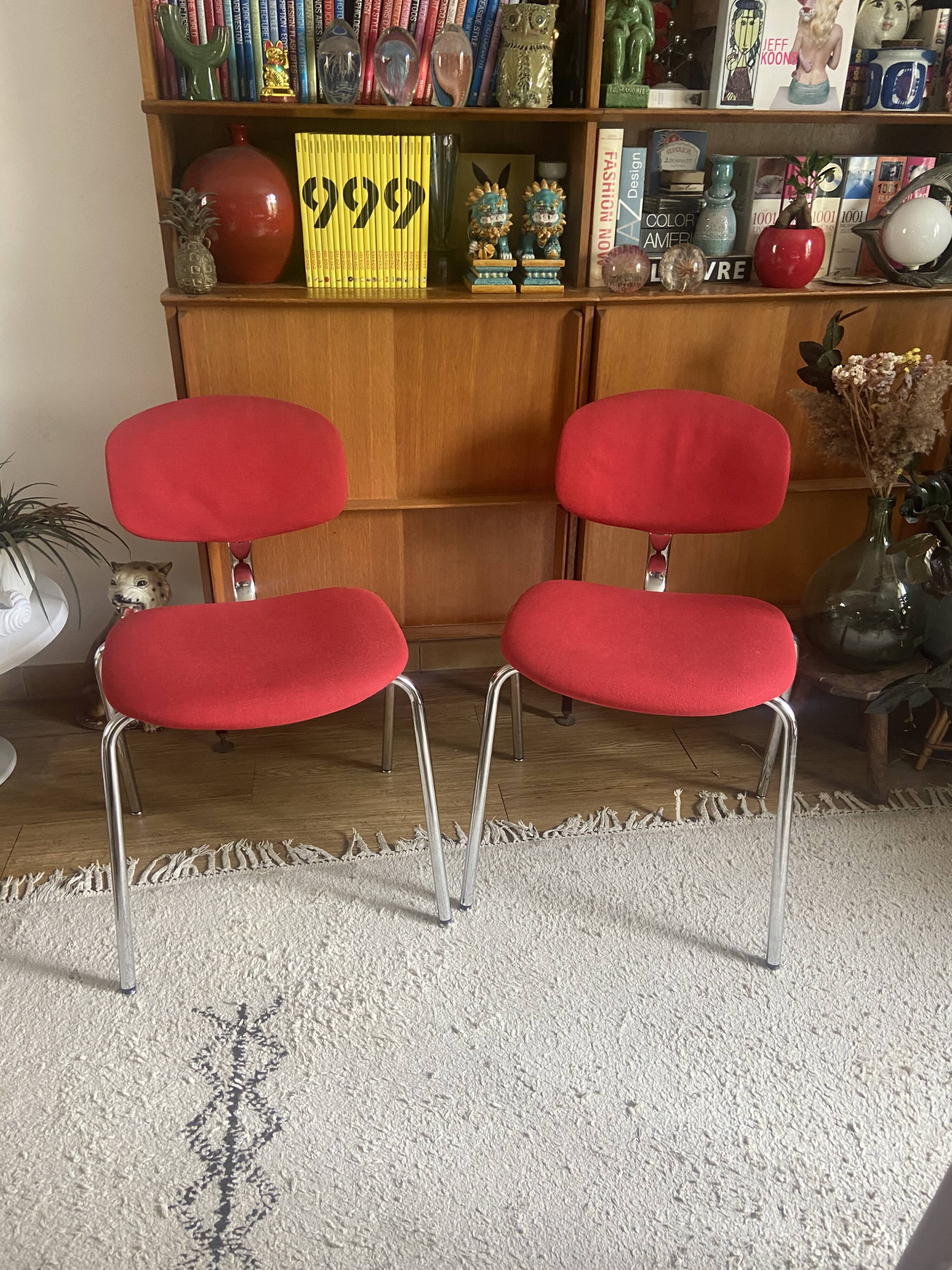 Vintage Steelcase Strafor Chair Pair