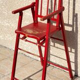 Folding high chair for children aged 2-4 years