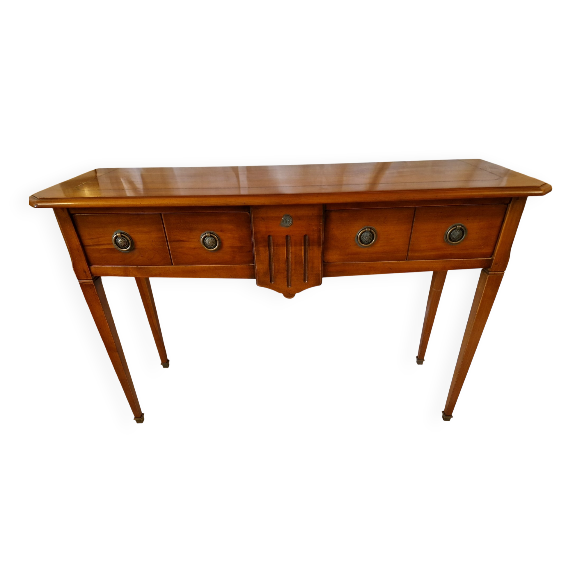 Vintage Art Deco console – wooden storage furniture – 1950s