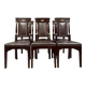 Série de 6 chaises Empire en acajou et bronze doré vers 1850