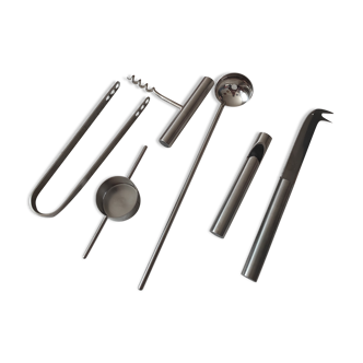 Bar set by Arne Jacobsen & Peter Holmblad for Stelton.l