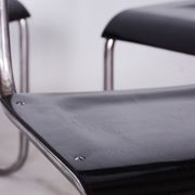 Set of 6 Vintage Bauhaus Chairs, Restored, Gloss, Vichr a Spol, Czechia, 1930s