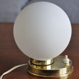 Brass lamp 50s opaline