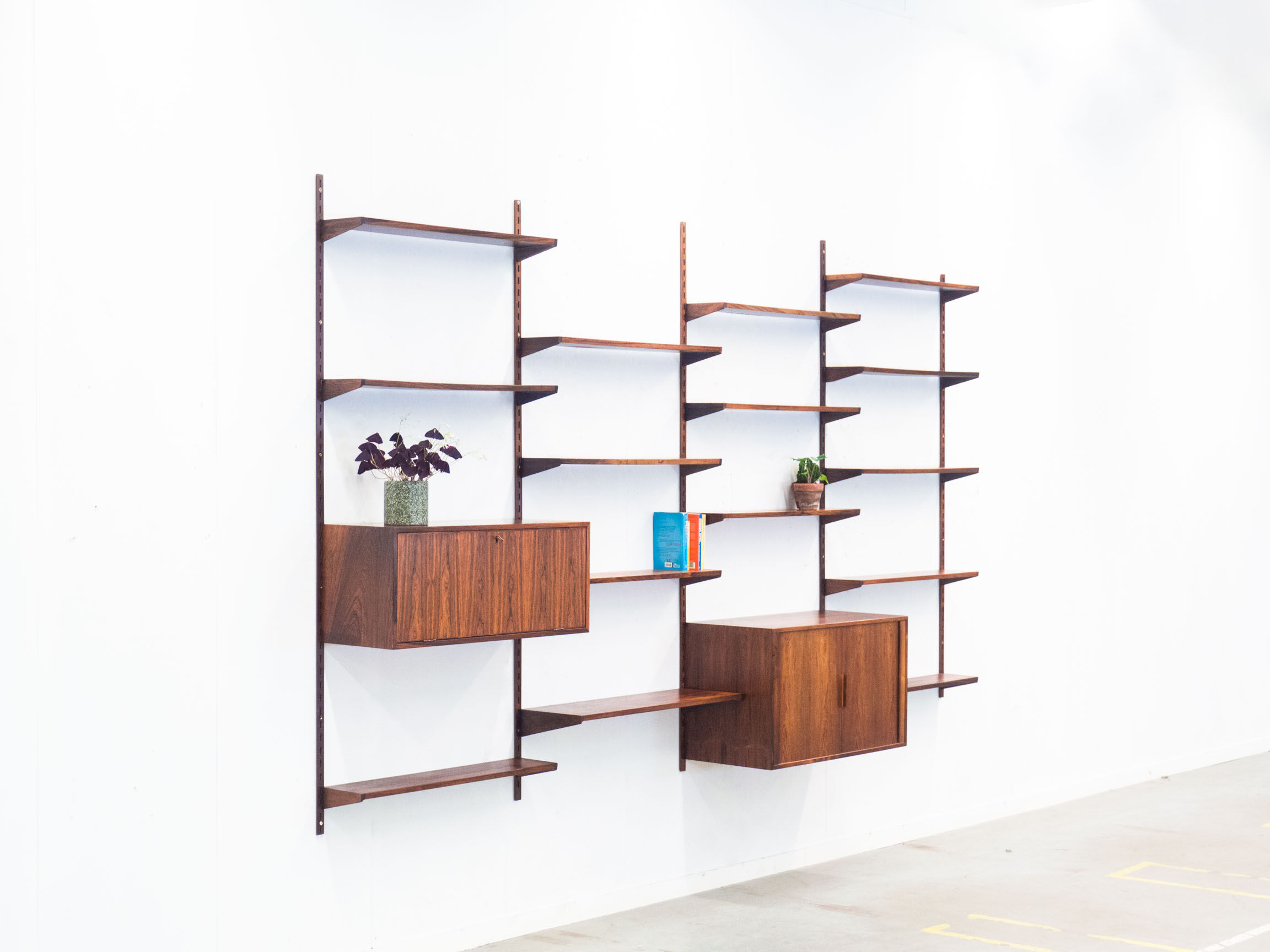 Feldballes Møbelfabrik rosewood wall unit by Kai Kristiansen