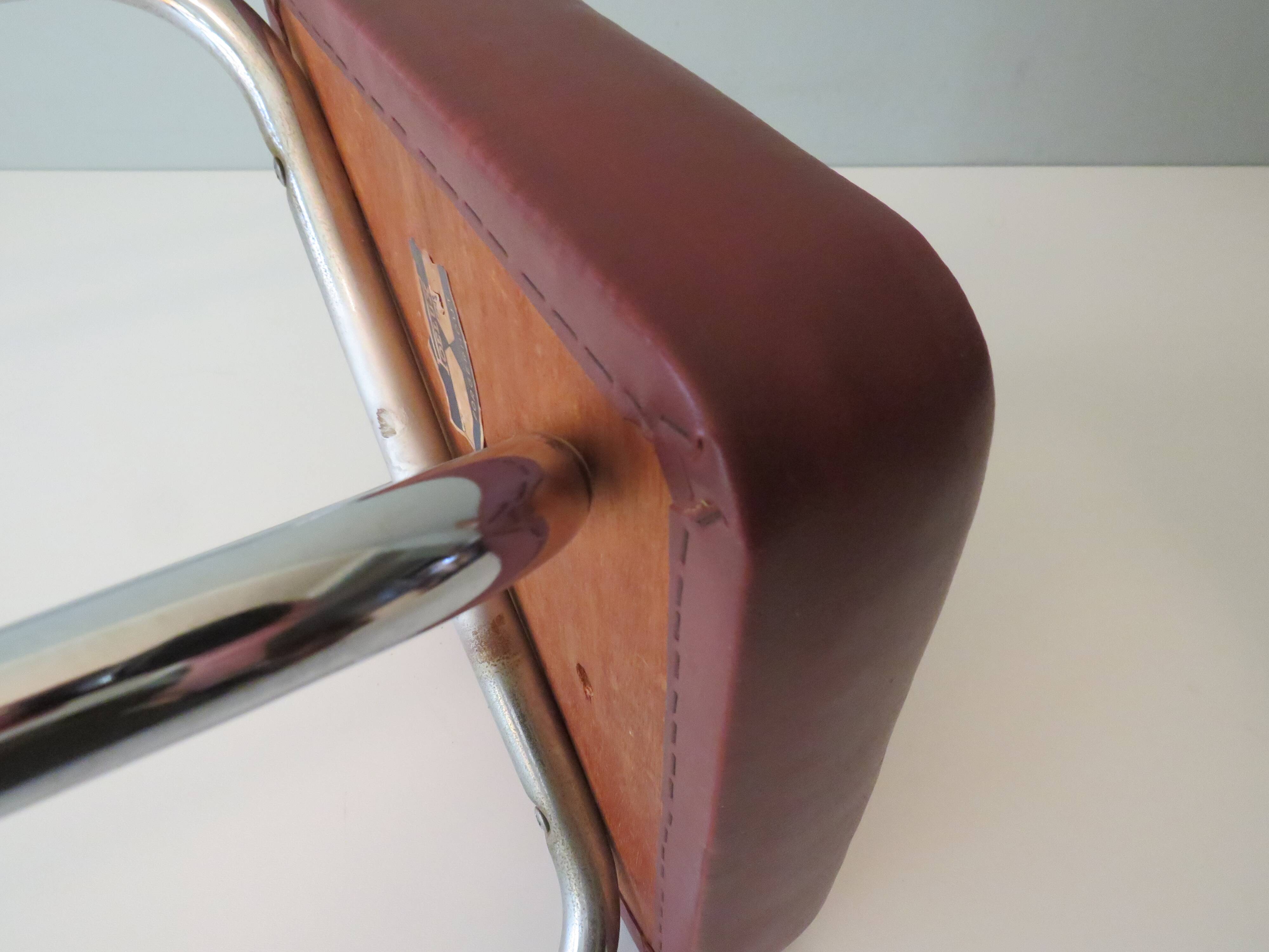 Vintage stool, Poelux Belgium 1960