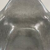 Eames Herman Miller 1950s LAR armchair in elephant grey on cats cradle black base