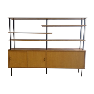 Meuble de rangement double faces années 50