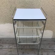 Metal serving trolley 1970s