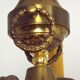 French vintage heavy brass 6 light empire style chandelier