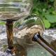 Vintage smoked glass coupes from the 1970s.
