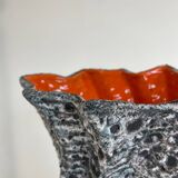 Large fat lava style vase